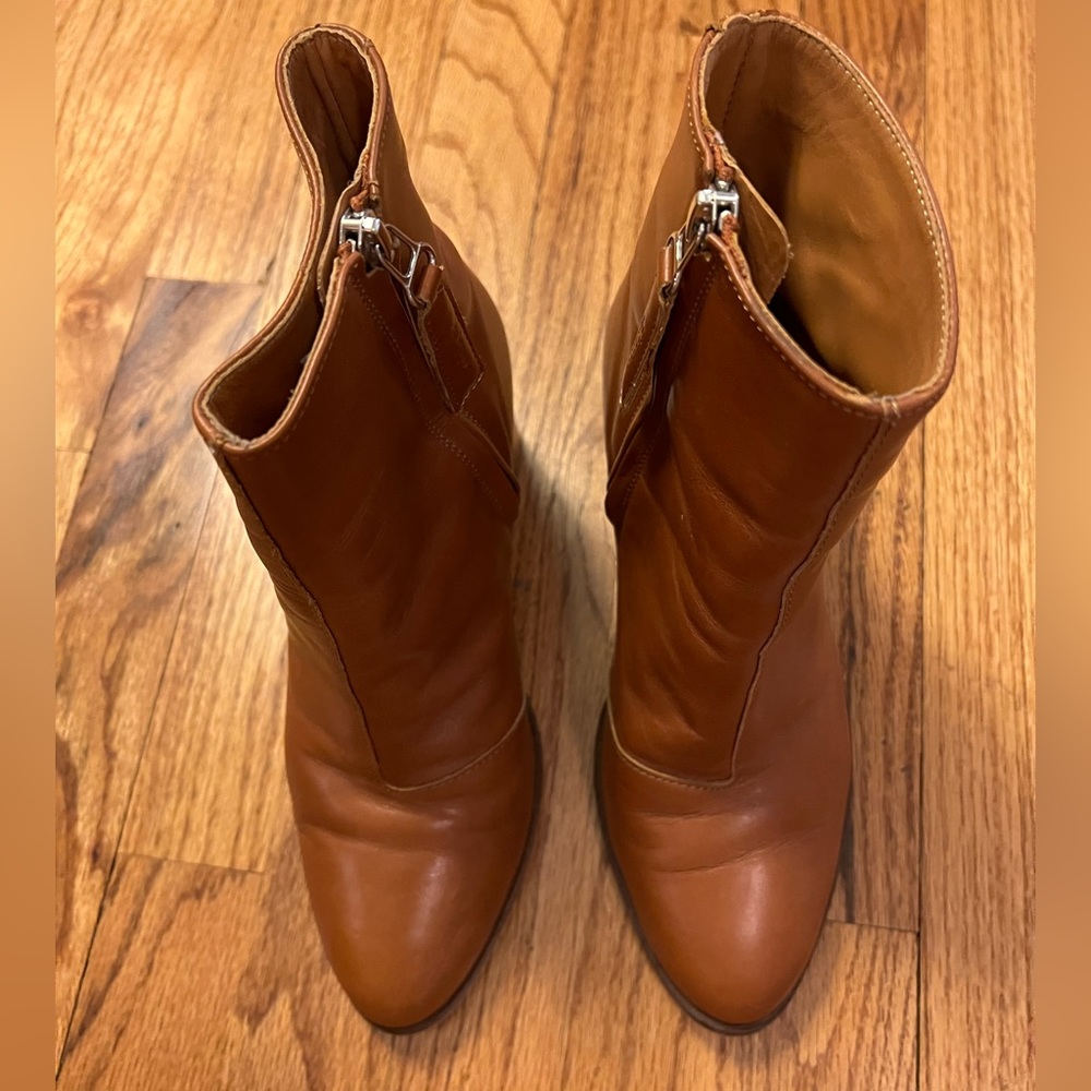 Rodebjer brown leather ankle boots